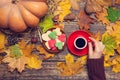 Cup of coffee near cookies