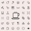 a cup of coffee outline icon. Detailed set of minimalistic line icons. Premium graphic design. One of the collection icons for web Royalty Free Stock Photo