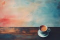 Cup of coffee poster design abstract background Royalty Free Stock Photo