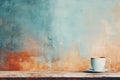 Cup of coffee poster design abstract background Royalty Free Stock Photo