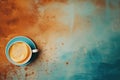 Cup of coffee poster design abstract background Royalty Free Stock Photo