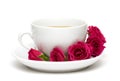 Pohár z káva ruže 