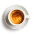 Cup of Coffee with Rich Espresso Shot, AI-Generated Image Showcasing a Warm and Inviting Beverage Royalty Free Stock Photo