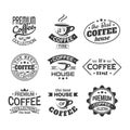 Cup of coffee for shop or store sign, cafeteria Royalty Free Stock Photo