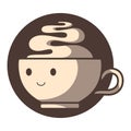 Cute cup of coffee illustration