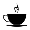 cup of coffee smoke hot pictogram