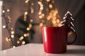 Cup of coffee with a sweet cookie Royalty Free Stock Photo