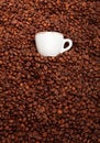 Cup of coffee with toasted beans, still life Royalty Free Stock Photo