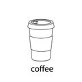 cup of coffee vector icon eps10