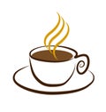 Cup of coffee vector symbol