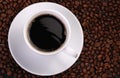 Cup of coffee with wave Royalty Free Stock Photo