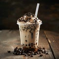 A Cup of Coffee With Whipped Cream and Chocolate Sprinkles Royalty Free Stock Photo