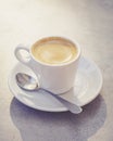 Cup of espresso coffee in the morning Royalty Free Stock Photo