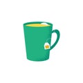 Cup of Fresh tea. Vector Illustration. Flat Style Royalty Free Stock Photo