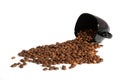 Cup with grain coffee Royalty Free Stock Photo