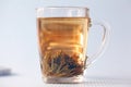 Cup of green tea, black Royalty Free Stock Photo
