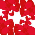 Puzzle red heart on white background for web, for print stock Royalty Free Stock Photo