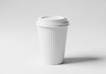 The cup has a standard shape commonly used for takeaway coffee Royalty Free Stock Photo
