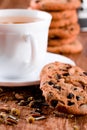 Cup of herbal tea and some fresh cookies