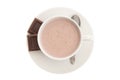 Cup of Hot Chocolate with a Spoon Royalty Free Stock Photo