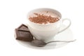 Cup of Hot Chocolate with a Spoon Royalty Free Stock Photo