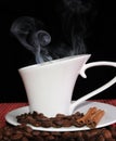 Cup of hot coffee Royalty Free Stock Photo