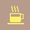 Cup of hot coffee illustration Royalty Free Stock Photo