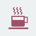 Cup of hot coffee illustration Royalty Free Stock Photo