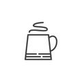 Cup of hot drink line icon