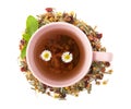 Cup of hot herbal tea Royalty Free Stock Photo