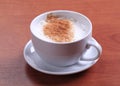 Cup of hot milk with nutmeg Royalty Free Stock Photo