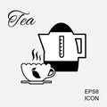Cup of Hot Tea Vector Icon