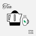 Cup of Hot Tea Vector Icon