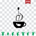 Cup of Hot Tea Vector Icon