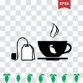 Cup of Hot Tea Vector Icon