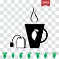 Cup of Hot Tea Vector Icon