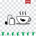 Cup of Hot Tea Vector Icon