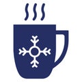 Cup, hot, tea, winter Isolated Vector icon which can easily modify or edit Royalty Free Stock Photo