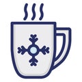 Cup, hot, tea, winter Isolated Vector icon which can easily modify or edit Royalty Free Stock Photo