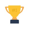 Cup icon, winner, first place, vector illustration