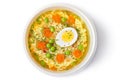 Cup of instant noodles with vegetables Royalty Free Stock Photo