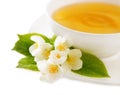 Cup of the jasmin tea Royalty Free Stock Photo