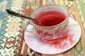 Cup of karkade tea