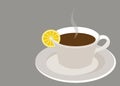 CUP OF LEMON TEA Royalty Free Stock Photo