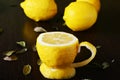 A cup of lemon