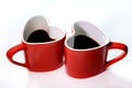 Cup love coffee Royalty Free Stock Photo