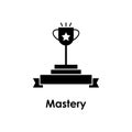 cup, mastery icon. Element of business icon for mobile concept and web apps. Detailed cup, mastery icon can be used for web and