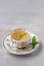 Cup of menth tea Royalty Free Stock Photo
