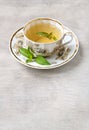 Cup of menth tea Royalty Free Stock Photo