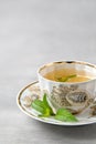 Cup of menth tea Royalty Free Stock Photo